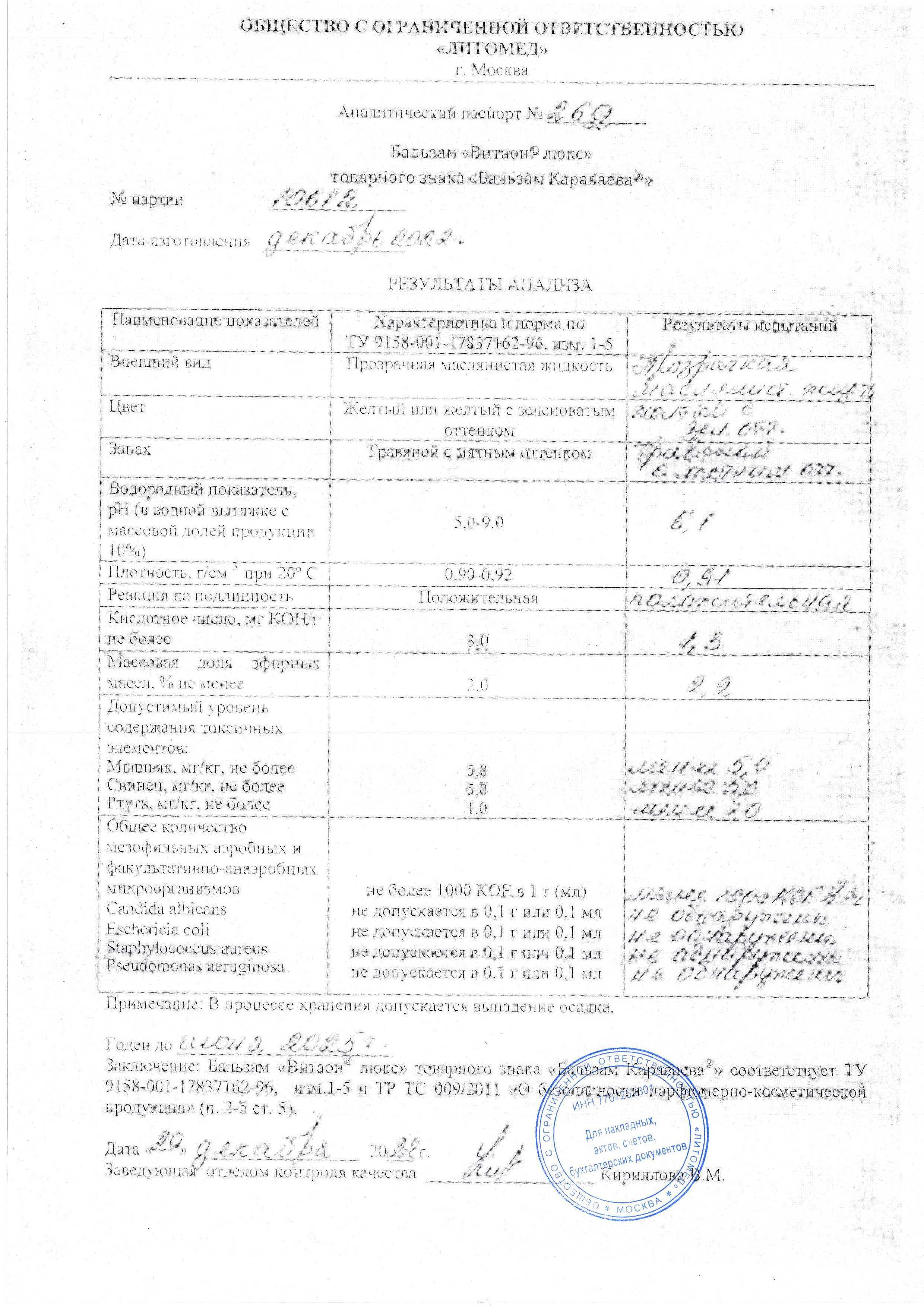 Паспорт №122022